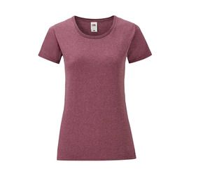 Fruit of the Loom SC151 - Iconic T Donna Heather Burgundy
