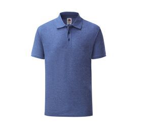 Fruit of the Loom SC280 - Polo da uomo in piquet Heather Royal