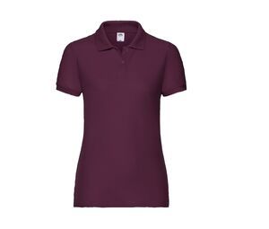 Fruit of the Loom SC281 - Polo da donna in piquet Burgundy