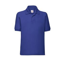 Fruit of the Loom SC3417 - Polo da bambino a maniche lunghe Blu royal