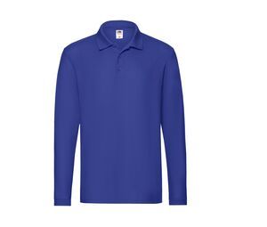 Fruit of the Loom SC384 - Polo Premium Maniche Lunghe (63-310-0) Blu royal