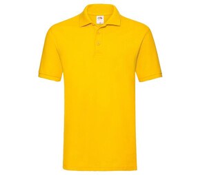 Fruit of the Loom SC385 - Polo da uomo in 100% cotone premium Sunflower