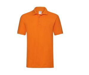 Fruit of the Loom SC385 - Polo da uomo in 100% cotone premium Arancio