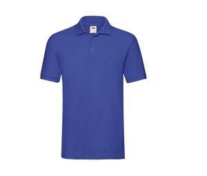 Fruit of the Loom SC385 - Polo da uomo in 100% cotone premium Blu royal