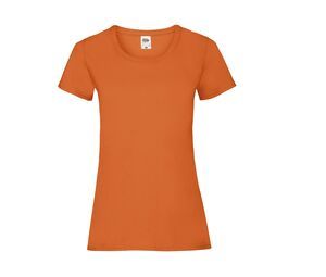 Fruit of the Loom SC600 - Maglietta Donna Slim Arancio