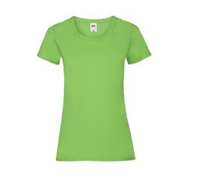 Fruit of the Loom SC600 - Maglietta Donna Slim Verde lime