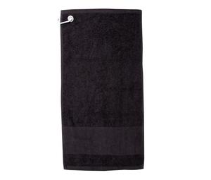 Towel city TC033 - Asciugamano da golf con stecca Black