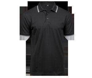 Tee Jays TJ1407 - Polo uomo di lusso elasticizzata a righe