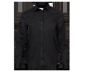 Tee Jays TJ4025 - Camicia di lusso da donna elasticizzata Black