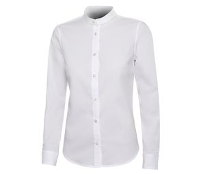VELILLA V5015S - Camicia da donna a maniche lunghe con collo alla coreana White