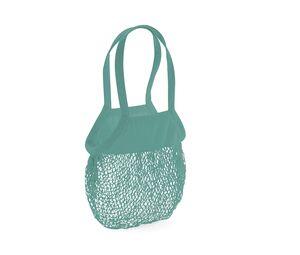 Westford mill WM150 - Borsa a rete in cotone biologico Sage Green