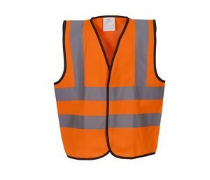 Yoko YK100C - Gilet ad alta visibilità per bambini Hi Vis Orange