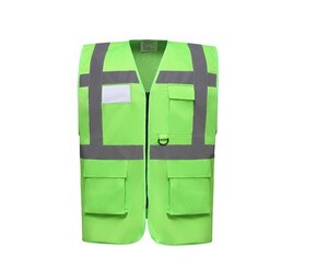 Yoko YK801 - Gilet multifunzione ad alta sicurezza Verde lime