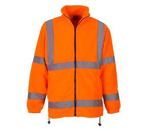 Yoko YKK08 - Giacca in pile spessa ad alta visibilità Hi Vis Orange