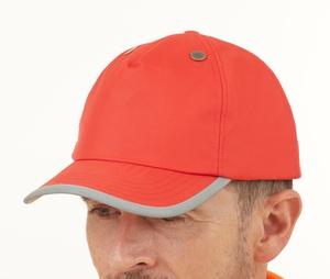 Yoko YKTFC1 - Cappellino per casco ad alta visibilità Rosso