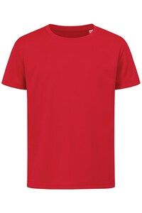 Stedman STE8170 - Maglietta interblocca ss attivo-asciutto per bambini Crimson Red
