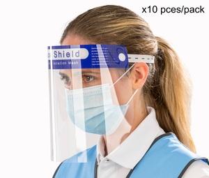 Protection RV008X - 
Visiera protettiva (confezione da 10 pezzi) Transparent