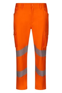 Velilla 303009S - Pantaloni stretch AV RS Hi-Vis Orange