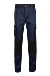 Velilla 103020B - PANTALONI BICOLORE BLU NAVY/NERO