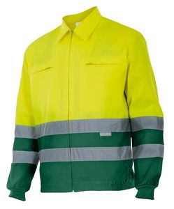 Velilla 153 - GIUBBOTTO BICOLORE AV GREEN/HI-VIS YELLOW