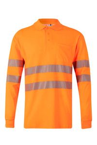 Velilla 305524 - POLO COTONE ML RS Hi-Vis Orange