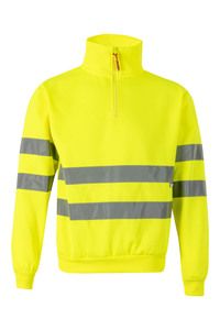 Velilla 305702 - FELPA ZIP AV Hi-Vis Yellow