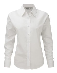 Russell Collection R-932F-0C - Camicia donna Oxford maniche lunghe