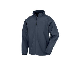 RESULT RS901M - MENS RECYCLED 2-LAYER PRINTABLE SOFTSHELL JACKET Blu navy