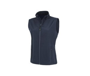 RESULT RS902F - WOMENS RECYCLED 2-LAYER PRINTABLE SOFTSHELL BODYWARMER Blu navy