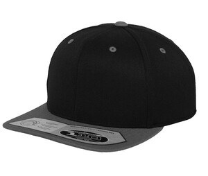 FLEXFIT FX110 - Fitted cap with flat visor Nero / Grigio