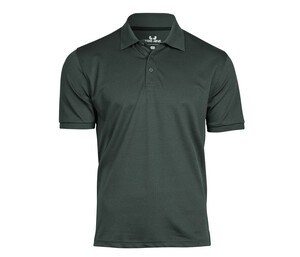 TEE JAYS TJ7000 - Recycled polyester/elastane polo shirt Verde scuro