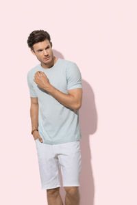 Stedman STE9400 - T-shirt con girocollo da uomo SHAWN